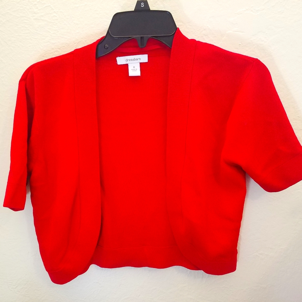 Red Dress Barn short sleeve cardigan for dress